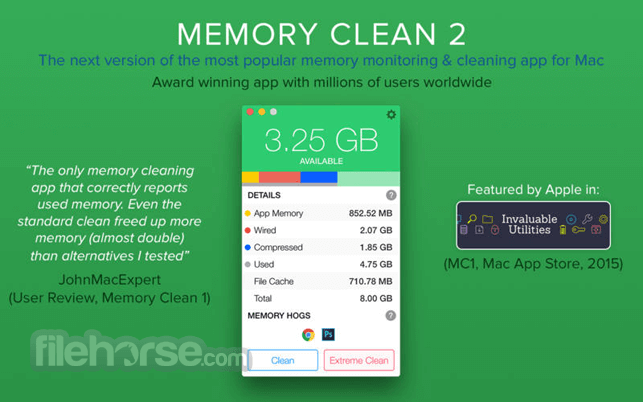 mac cleaner free browser memory